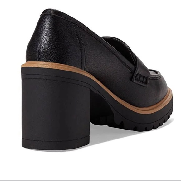 DV Dolce Vita | Jayjay Block Heel Lug-Sole Penny Loafers - Picture 2 of 3